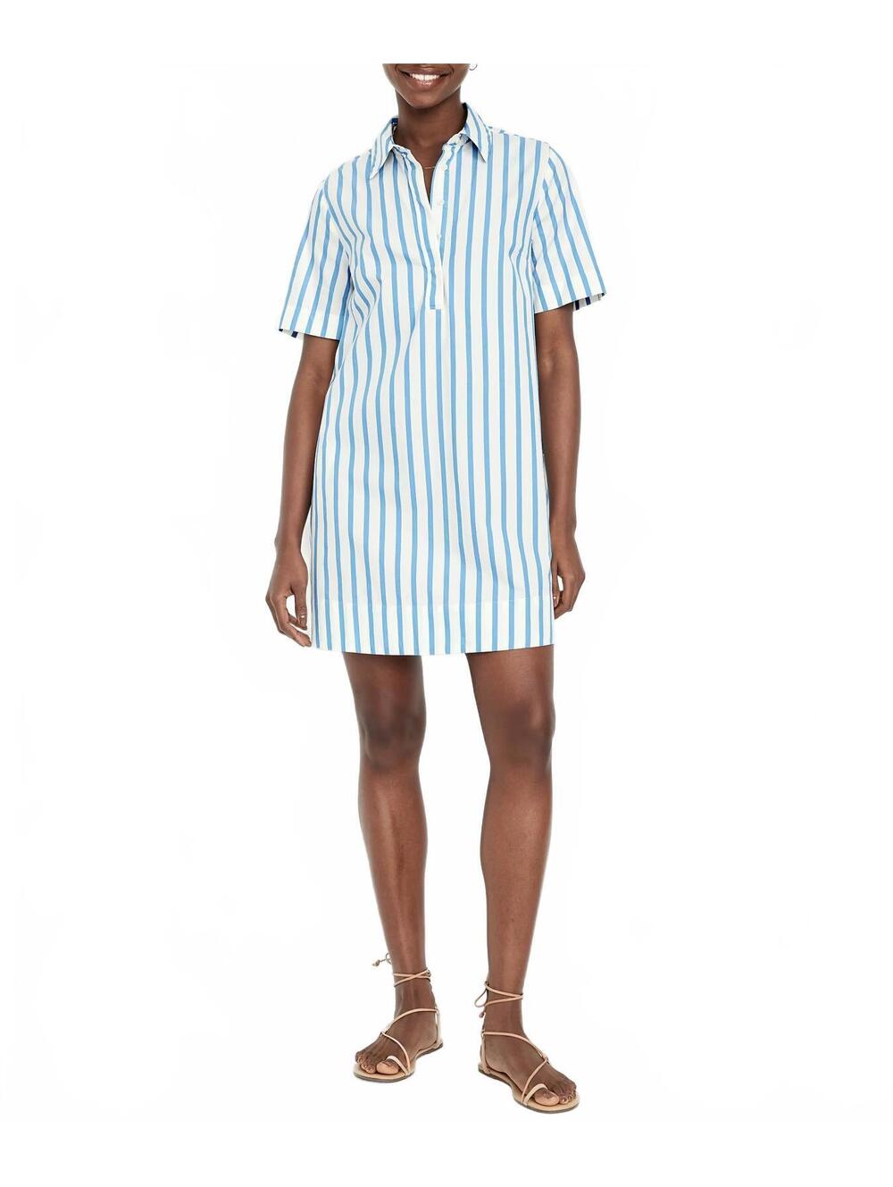 Mini Swing Shirt Dress Old Navy Mini Blue Stripe NWT XS Tall